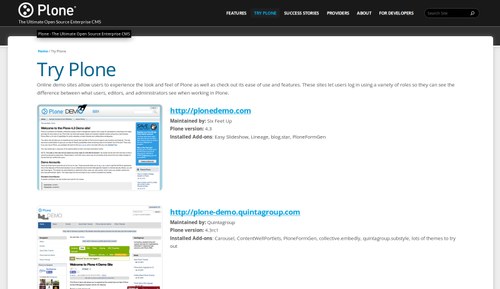 Plone Live DEMO